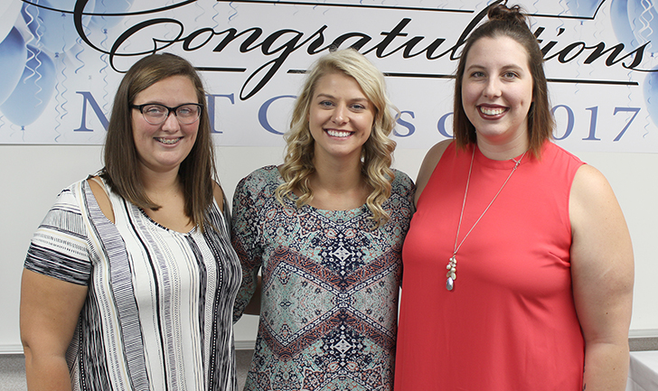 (l-r) Candace Huckstep, Emily Ehrhardt, and Lydia Harshbarger