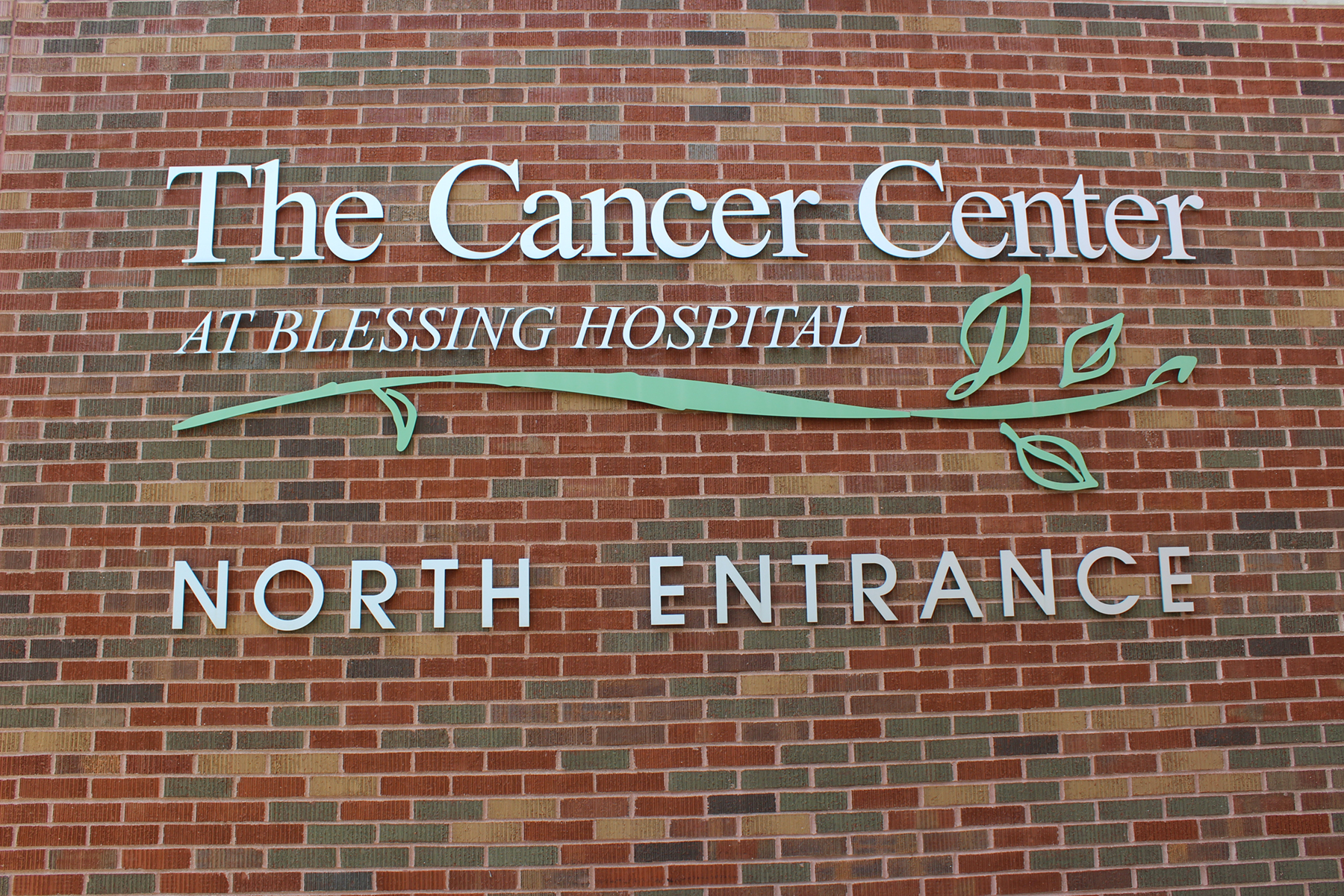 Blessing Cancer Center Sign