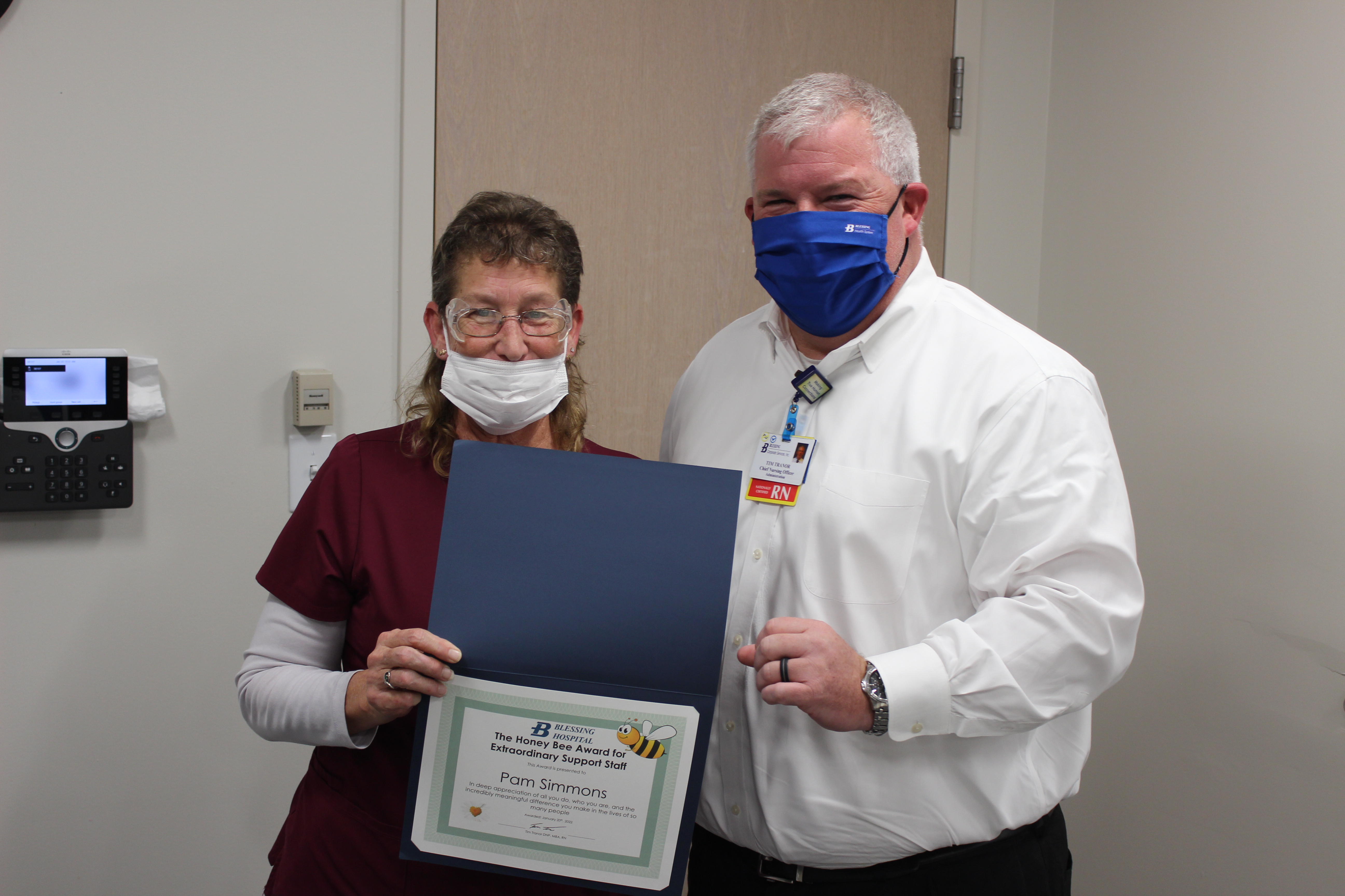 Pam Simmons, CNA - Honey Bee Award Winner