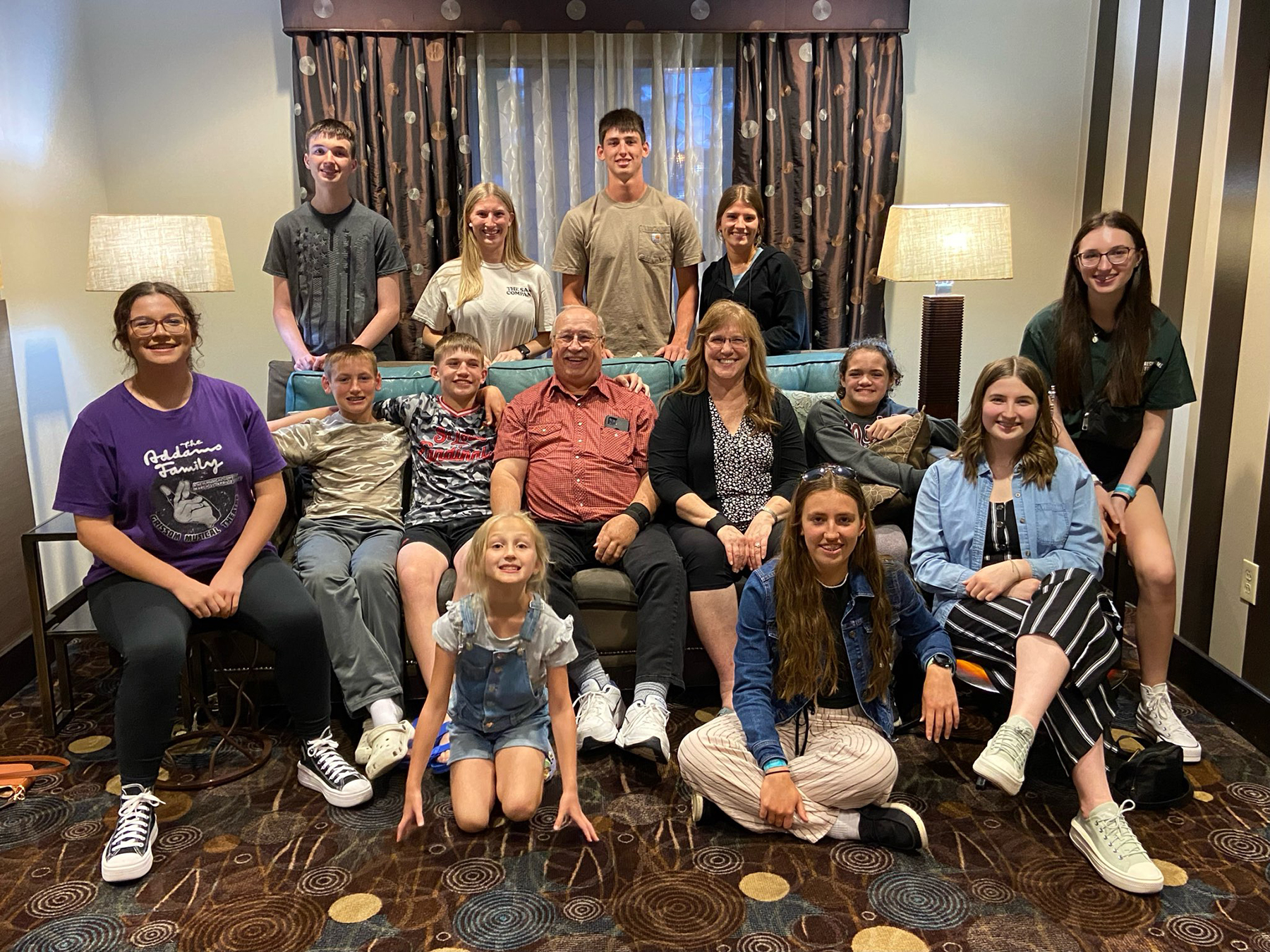 Jeff Niekamp and Family Blessing Hospital Patients 