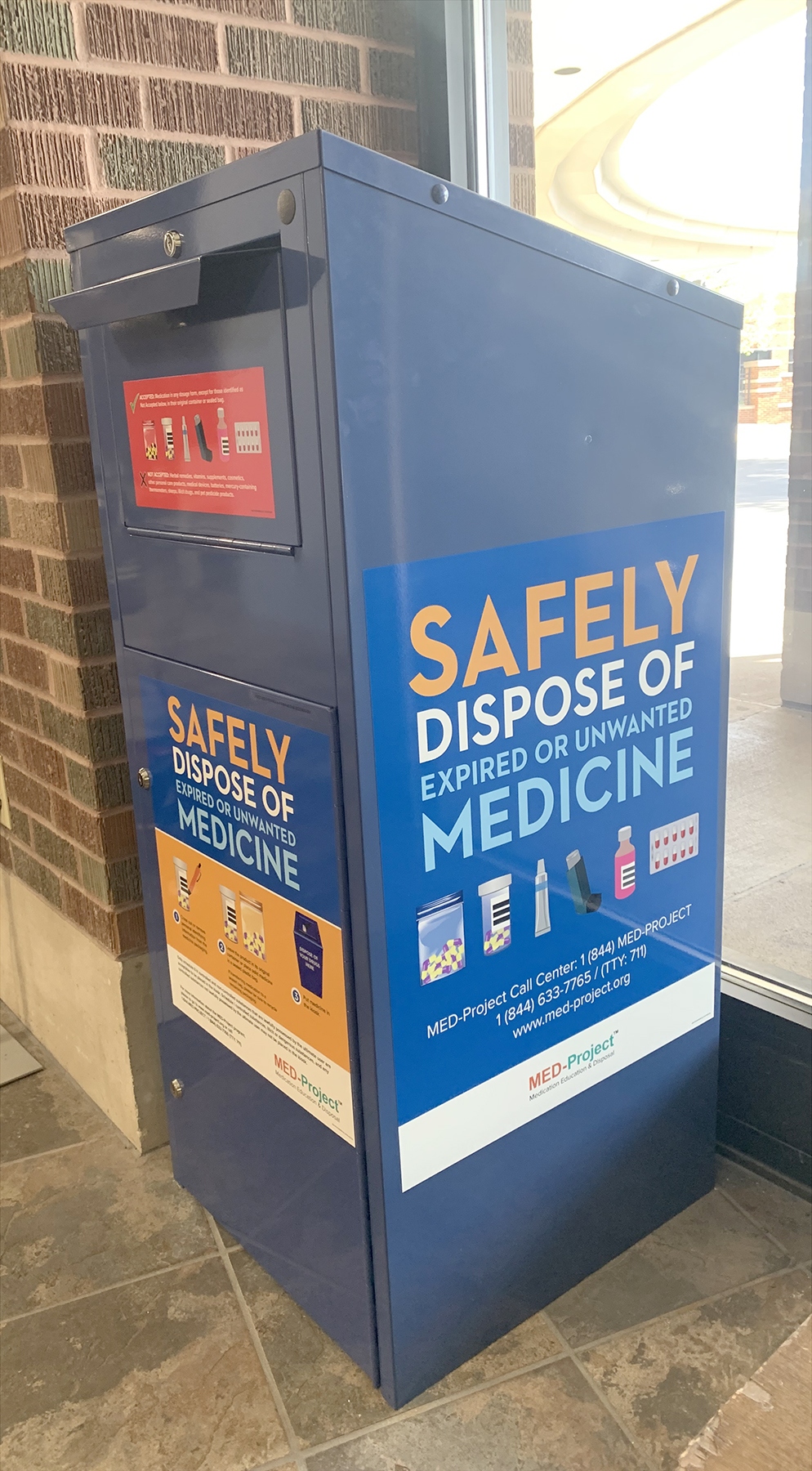 Blessing Health Public Medication Disposal Containers