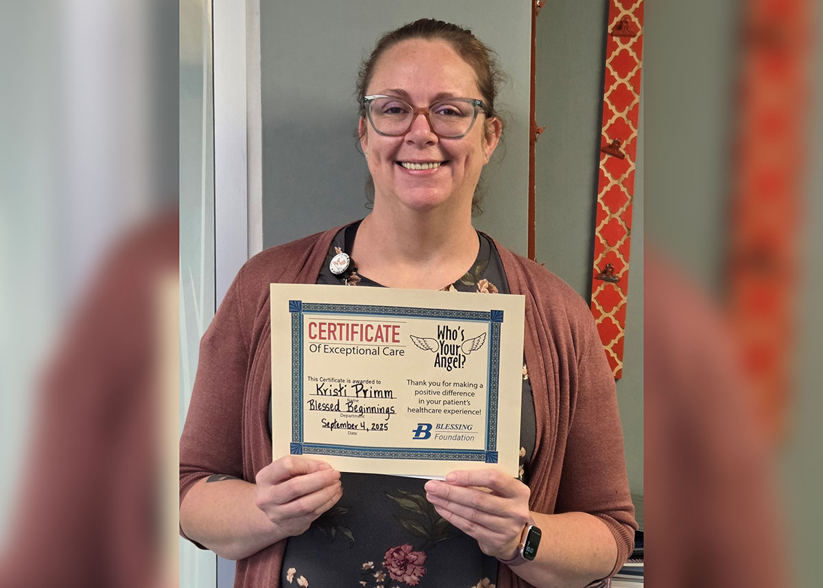 Kristi Primm received a Who’s Your Angel award