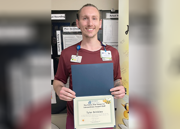 Tyler Brinkley, CNA, General Medical/Hospitalist/Observation Decision Unit
