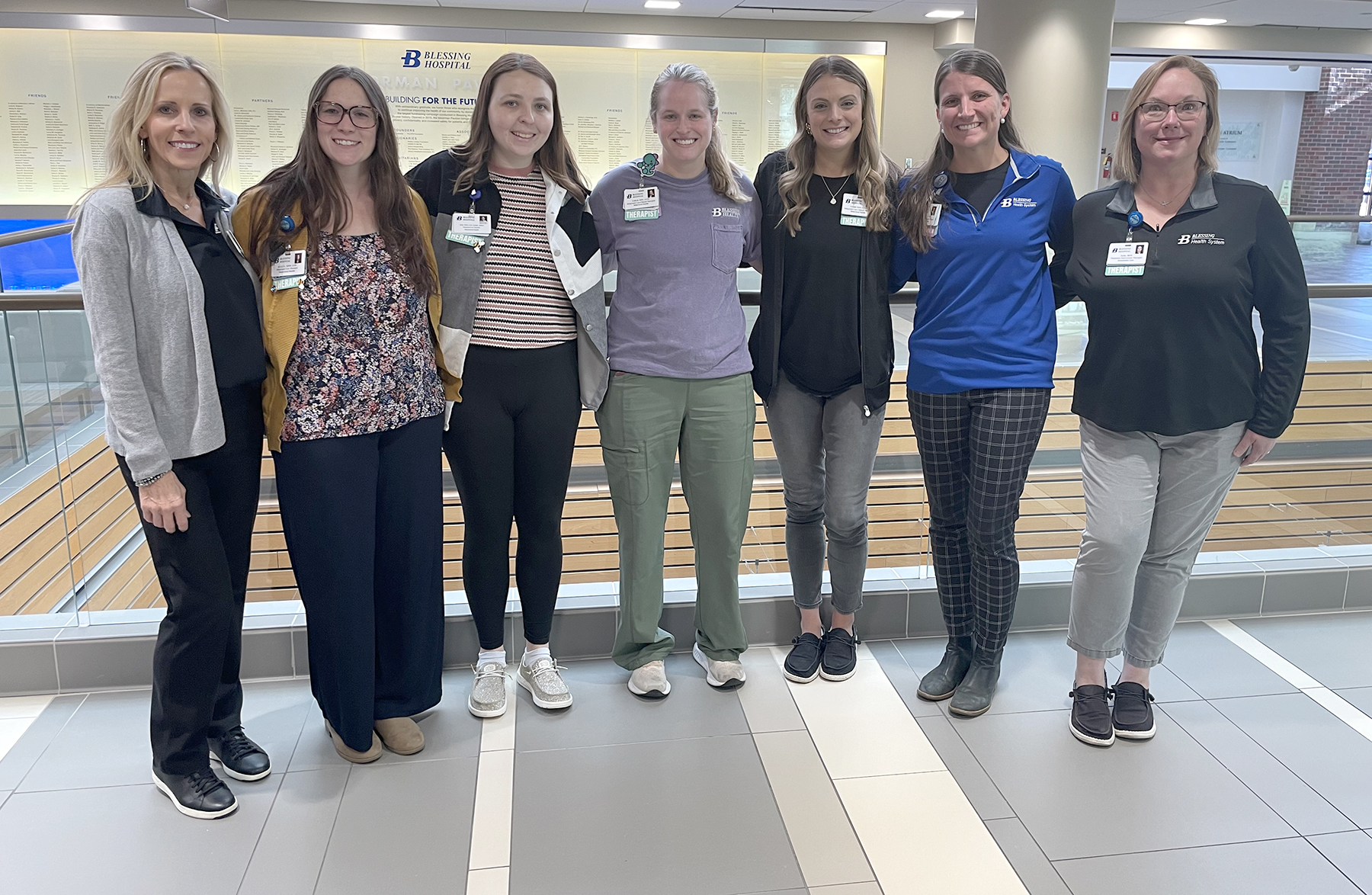 Integrated Care Team employees pose for a photo at Blessing Hospital