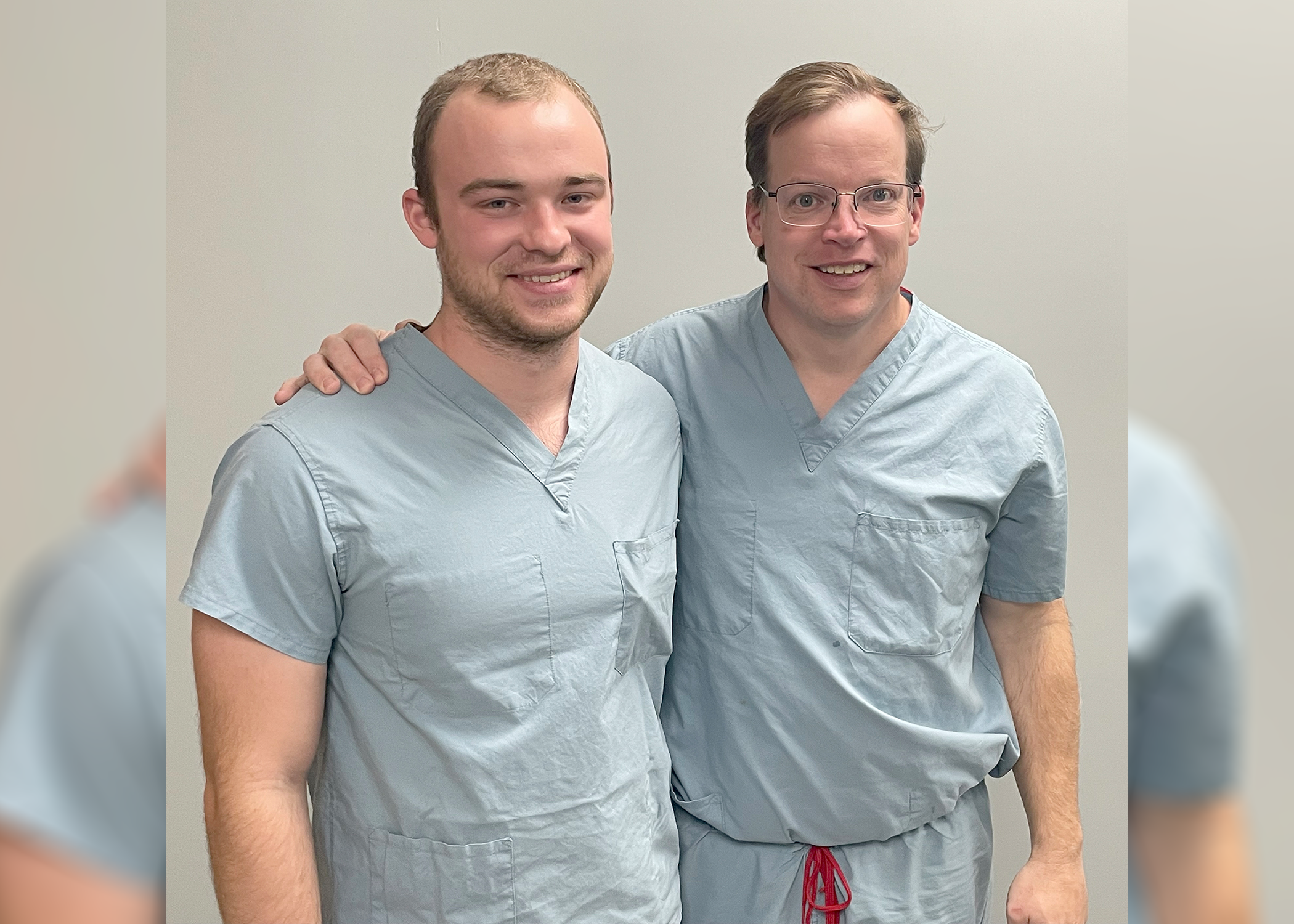 William Lieber and Dr. David Lieber pose for a photograph