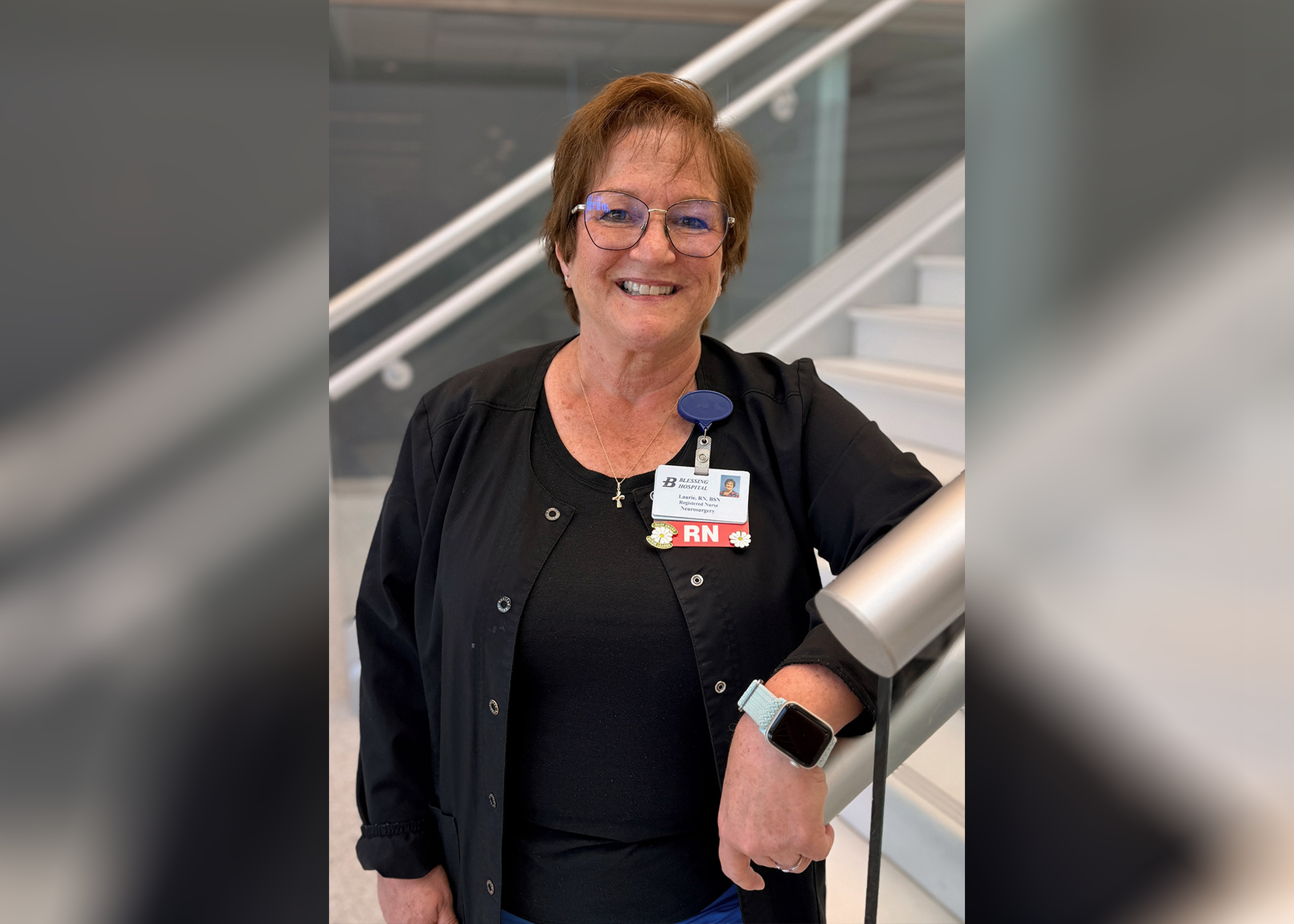  Laurie Brink, BSN, RN, clinic registered nurse, Neurosurgery, retires on July 31.