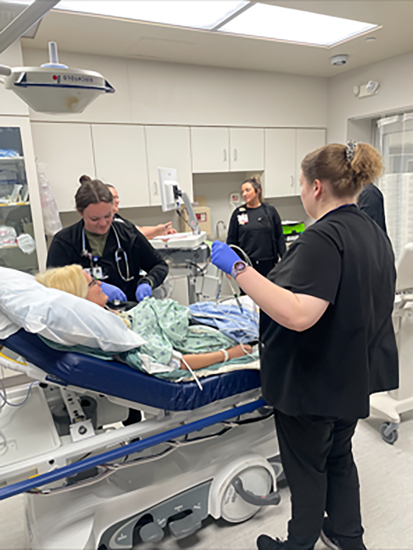 Patient arriving at Blessing Hospital