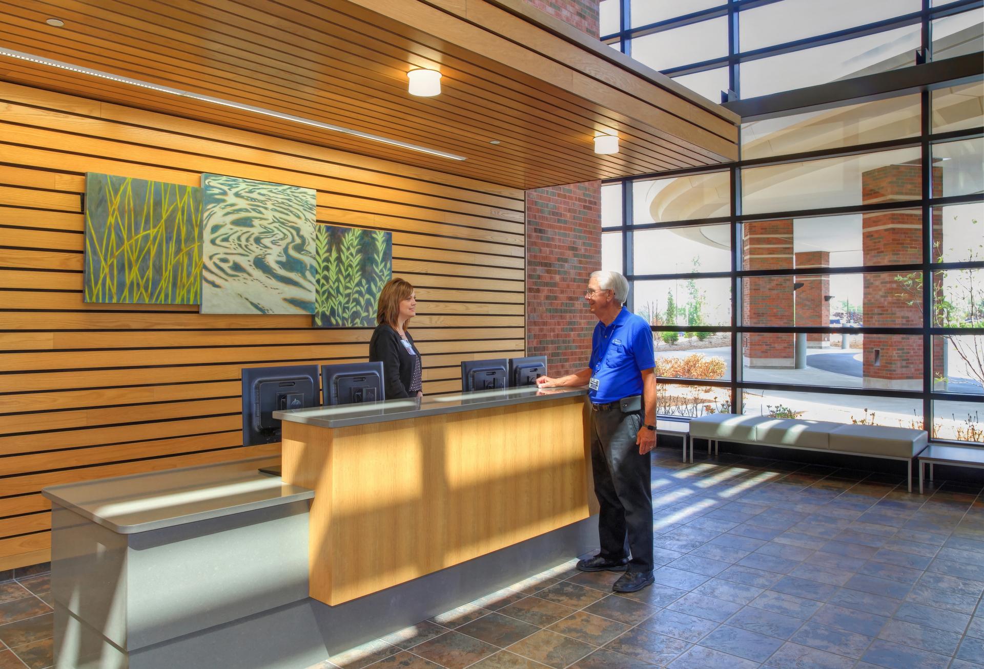 Volunteer entry reception